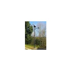 Lampadaire urbain solaire FU518 - LED 36W - acier galvanisé - 6,2 m - panneau solaire 120Wc - batterie 150Ah