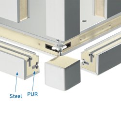 Multi L - Chambre froide modulable et extensible - Incold - Épaisseur 60 à 140 mm