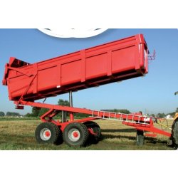 B160BV remorque agricole semi-élévatrice - Delaplace - Charge 16T avec sécurité flèche et béquille hydraulique