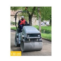 Compacteur tandem vibrant 100 à 140 cm, utilisé pour le compactage d'enrobés ou de sous couches : sable, gravier... - disponible en location