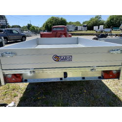 Remorque Benne SARIS - 306 x 184 cm - PTAC : 3500 kg - 2 Essieux - Freinée - Pompe électrique - K1 306 184 3500 2 E