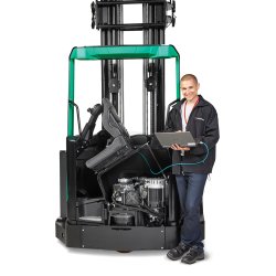 Chariot à mât rétractable multidirectionnel - Sensia Mitsubishi RBM20-25N2 - 2 à 2,5 tonnes - Levage jusqu'à 10m