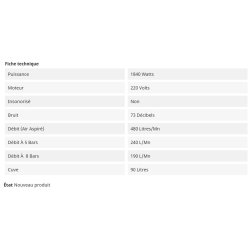 Compresseur Extrême 4 - 90 L - 1400 tr/min - 220 V - Nardi Compressori France - Cuve tampon 90 litres