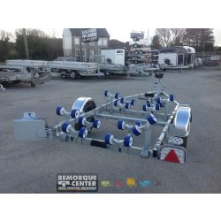 Porte bateau immergeable SUN WAY - D1857 - PTAC : 750Kg - Kit rouleaux - 1 essieu - Sun Way