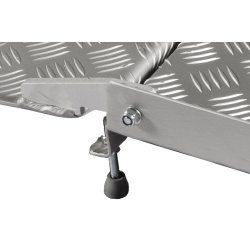 Rampe d'accès passe porte FEAL - aluminium strié 125 x 75 cm - charge 300 kg - hauteur franchissement 24 cm