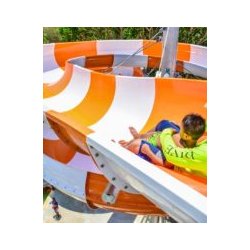 Toboggan ouvert à bouée - large choix de couleurs pour les glissières