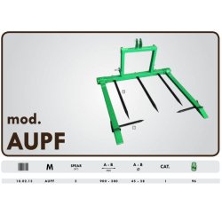 Aupf pique-bottes - Geo - 900 mm - 5 lances universelles pour bottes de foin jusqu'à 1000 kg