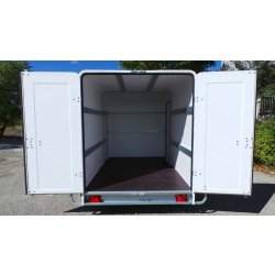 Big box double essieux - remorque fourgon Wilsud - polyester - 10m³ - 3m x 1.8m x 1.8m - PTAC 1000 à 2000 kg