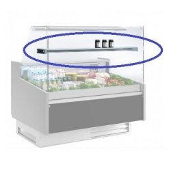 Vitrine réfrigérée de présentation avec service-arrière + réserve réfrigérée