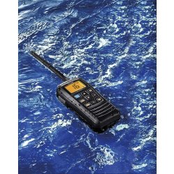 VHF marine portable flottante IC-M37E - puissance 6W - autonomie 12h - étanchéité IP57