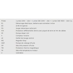 New boy EPS83TDE - 951010813 - Groupe électrogène industriel Europower - 3000 TPM, 50 Hz, 4 temps - 8 kVA max, 7 kVA continu
