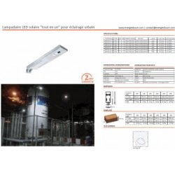 Lampadaire urbain solaire / led