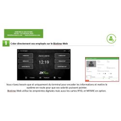 BioTime Web est la solution Plug and Play mais aussi compatible avec nos autres solutions