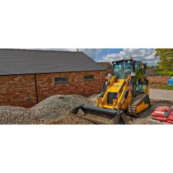 Tractopelles 1cxt - JCB - Chenilles, traction exceptionnelle et cabine confortable