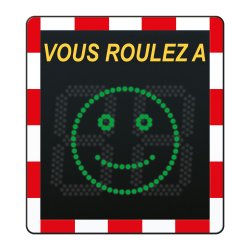 Radar pédagogique Viasis Lite - alimentation solaire avec affichage LED haute visibilité