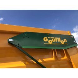 G 120 Benne agricole monocoque - Gourdon SA - Charge 12 t - Essieux boggie et caisse surbaissée