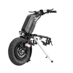 Handbike Tout Électrique - CROSSBIKE 14'' Stricker - Moteur 1000 Watts et Pneu Adhérent