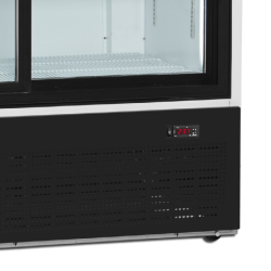Refroidisseur de présentation - Vitrine réfrigérée FS1202S - 2 ou 3 portes, extérieur blanc ou noir, cadre aluminium
