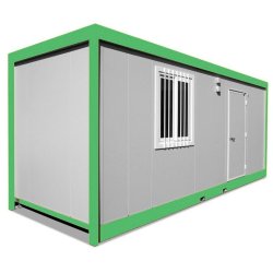 Bungalow monobloc / démontable / 9,00m x 2,44m x 2,15m (int) / 2,45 (ext)