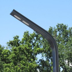 Lampadaire solaire urbain à LED en aluminium de 7 m - 2173 Lm - Curve