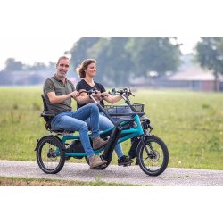 Tricycle tandem fun2go - cycle double à trois roues pour Vélos pour handicapé