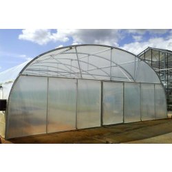 Serre tunnel professionnel pour maraîchers 9.60 m - Longueur 10 m - Val de Loire - Le breton