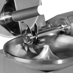Cutter professionnel - Titane 80 - inox AISI 304 avec cuves épaisses et normes CE