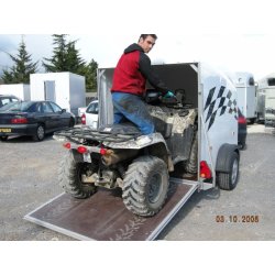 Remorque fermée pour 1 quad - debon - cargo 1300 p2