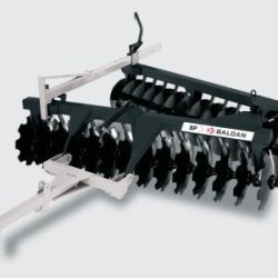 Déchaumeur offset SP Baldan - profondeur de travail 50 à 150 mm - hersage, nivellement et incorporation d'herbicide