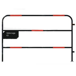Barrière de chantier TP - Plaque latérale - Lot de 95 - Hauteur 1m - Longueur 1,5m - Personnalisable
