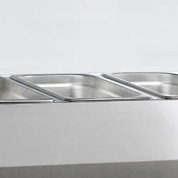 Vitrine réfrigérée GN1/3 GVC38-160 Inox L1600mm 33599 TEFCOLD