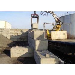 Bloc béton empilable - largeur 0.75m - modulable et facilement transportable