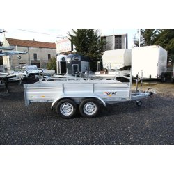 Remorque utilitaire avec frein de fabrication française dont les ridelles en aluminium - erde expert - xt 302 f