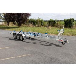7m80-2m20 3x1350kg - VLEMMIX - Remorque Porte-Bateau