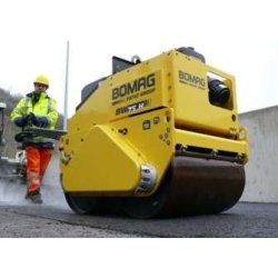 Rouleaux duplex à guidage manuel - BW 75 H Bomag - 750 mm - Puissance 6.2 Yanmar