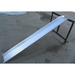Rampe pour personnes à mobilité réduite - largeur int. 155mm - aluminium avec rebords - surface antidérapante - hauteur à franchir de 50 à 420mm