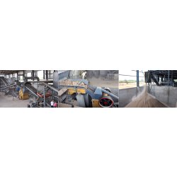 Unité de concassage pour recyclable des déchets de construction 80-200 t/h