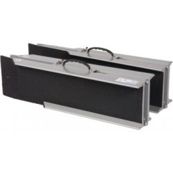 Rampe d'accès pliable en aluminium - Paire - MX-CH-180 - Longueur 180 cm - Charge max 300 kg
