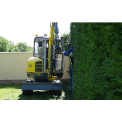Taille-haie hydraulique - adaptable sur mini-pelle