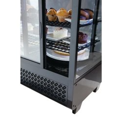Vitrine réfrigérée de comptoir Polar 100L - 2 étagères réglables - Plage 2°C à 12°C - Référence CC611