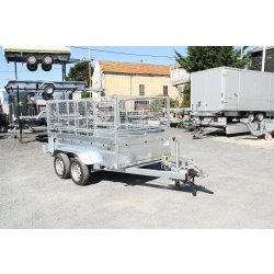 Remorque benne hydraulique pour espaces verts - Lider Robust 34352 PE - châssis galvanisé et équipements intensifs