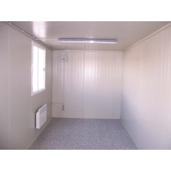 Bungalow de chantier solide et bien isolé - 3M STANDARD - 7 m² avec isolation et équipements électriques