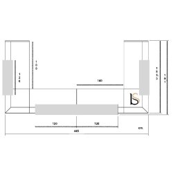 Banque d'accueil d'angle Z2 - Officity - Gris ombre, 445, Orme