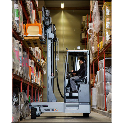 Chariot latéral quadridirectionnel diesel/gaz 4.5t - HUBTEX DQX - ergonomique et polyvalent pour charges longues