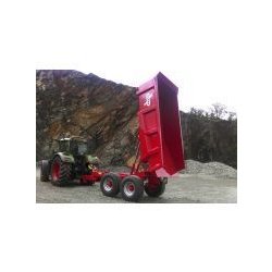 Remorque à benne basculante Redrock - fond large - modèles 14 à 20 tonnes - porte arrière hydraulique