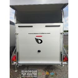 Remorque fourgon Debon Roadster 400 - PTAC 750 à 1300 Kg - 1 essieu freiné - 3150 x 1640 mm - H:2010 mm - Référence C400