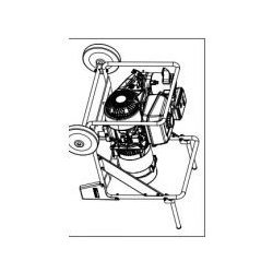 Ak-400 groupe électrogène - Inmesol - 3 kVA - 565x455x430 - moteur Kohler CH-270 - essence