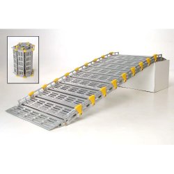Rampe d'accès en aluminium modulaire et enroulable - sud accessibilité roll-a-ramp