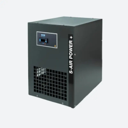 Compresseur à piston insonorisé 5,5CV 400V avec réservoir galva 500l et sécheur frigorifique