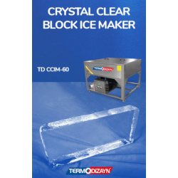 Machine à glace en bloc (type de saumure) - crystal clear block ice maker